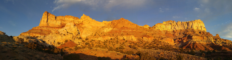 Heading back to camp as the sun was setting